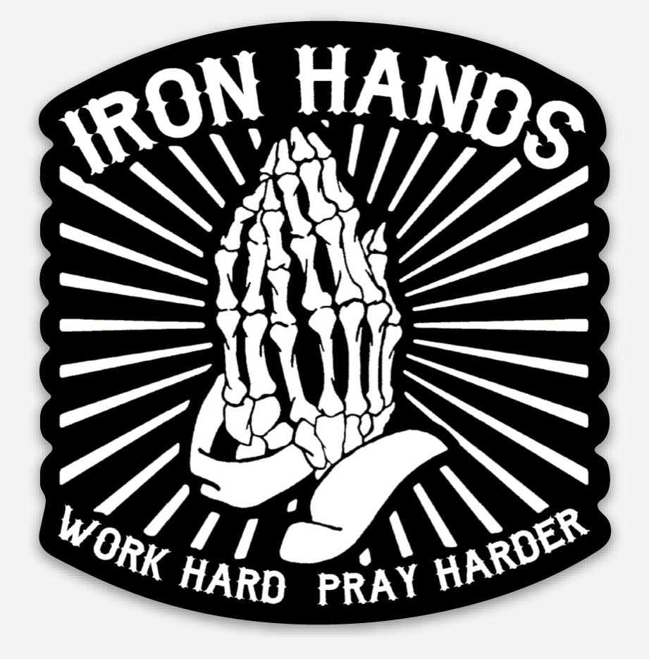 Prayer hands sticker